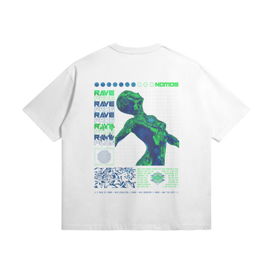 Nomos "Rave Simulator" Oversize Tee wh